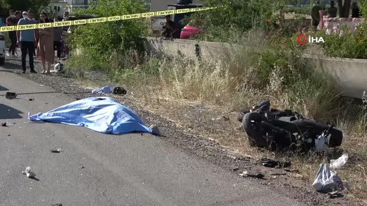 Otomobil ile motosiklet çarpıştı: 1 ölü, 1 ağır yaralı