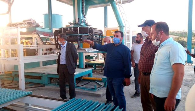 Pütürge'de kilit taşı üretim tesisi açıldı Pütürge'de kilit taşı üretim tesisi açıldı