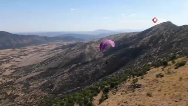 Terörden arındırılan o dağlarda artık yamaç paraşütçüleri var