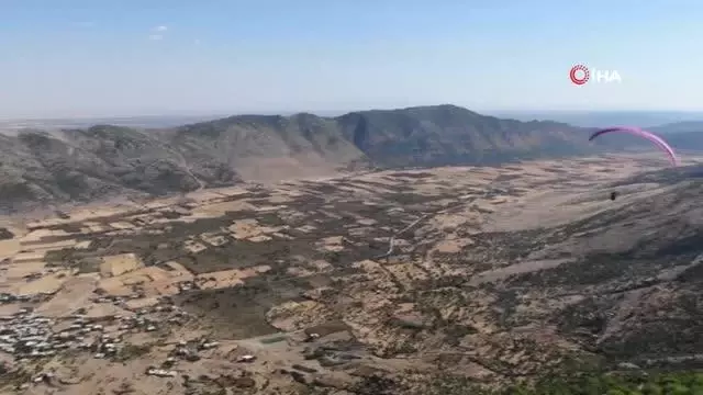 Terörden arındırılan o dağlarda artık yamaç paraşütçüleri var