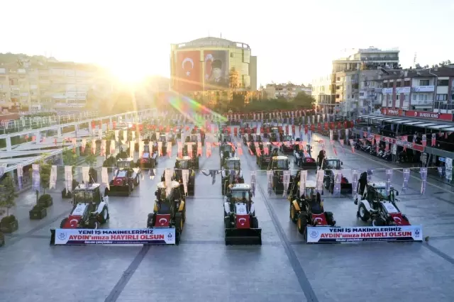 22 milyonluk yeni iş makineleri, Aydınlıların hizmetine sunuldu