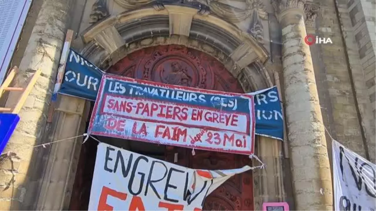 Brüksel'de insanlık dramı: Kaçak göçmenler kilisede açlık grevinde