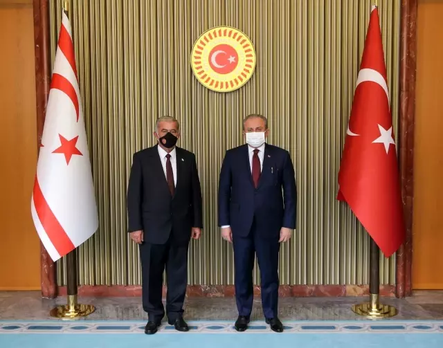 TBMM Başkanı Şentop, KKTC Cumhuriyet Meclisi Başkanı ile görüştü (2)