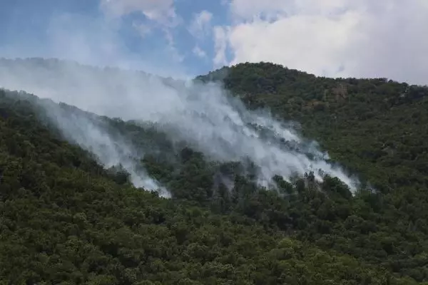 GÖRESE DAĞI'NDA 5 GÜN SÜREN ORMAN YANGININDA 30 HEKTAR ALAN YANDI