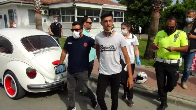 Otomobil ile motosiklet çarpıştı: 1 yaralı Otomobil ile motosiklet çarpıştı: 1 yaralı
