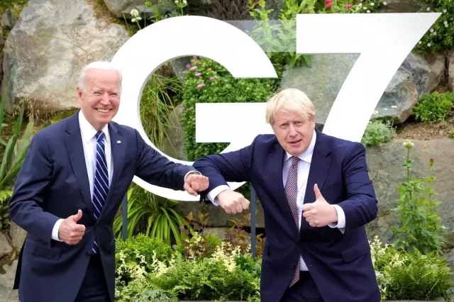 Biden ve Johnson'dan G7 öncesi yüz yüze görüşme Biden ve Johnson'dan G7 öncesi yüz yüze görüşme