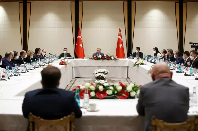 Cumhurbaşkanı Erdoğan, müsilaj sorununa ilişkin özel toplantıya başkanlık yaptı Cumhurbaşkanı Erdoğan, müsilaj sorununa ilişkin özel toplantıya başkanlık yaptı