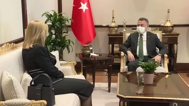 Son Dakika | Cumhurbaşkanı Yardımcısı Oktay, KKTC Bayındırlık ve Ulaştırma Bakanı Canaltay'ı kabul etti Son Dakika | Cumhurbaşkanı Yardımcısı Oktay, KKTC Bayındırlık ve Ulaştırma Bakanı Canaltay'ı kabul etti