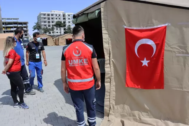 Kilis'te 'Ağır İklim Sahra Hastanesi Kurulumu' eğitimi Kilis'te 'Ağır İklim Sahra Hastanesi Kurulumu' eğitimi