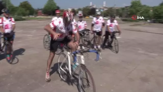 KKTC Gazisi için Ordu'ya pedal çevirdiler KKTC Gazisi için Ordu'ya pedal çevirdiler