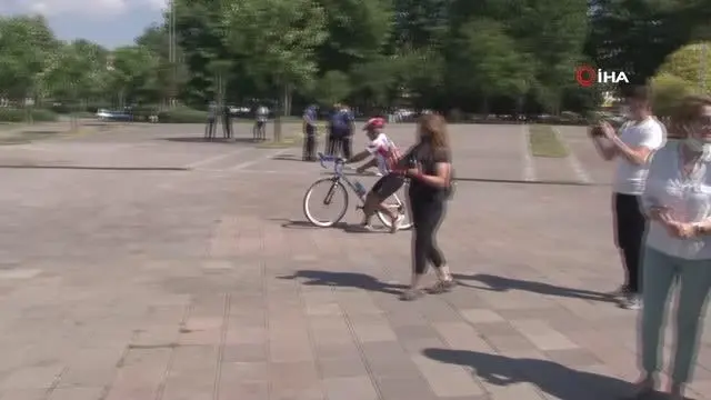 KKTC Gazisi için Ordu'ya pedal çevirdiler KKTC Gazisi için Ordu'ya pedal çevirdiler