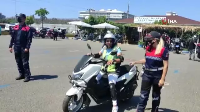 Türkiye'de ilk Motosiklet Güvenli Sürüş Eğitimi projesi Alanya'da başladı