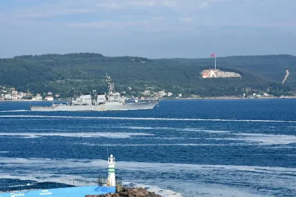 ÇANAKKALE ABD SAVAŞ GEMİSİ, ÇANAKKALE BOĞAZI'NDAN GEÇTİ ÇANAKKALE ABD SAVAŞ GEMİSİ, ÇANAKKALE BOĞAZI'NDAN GEÇTİ