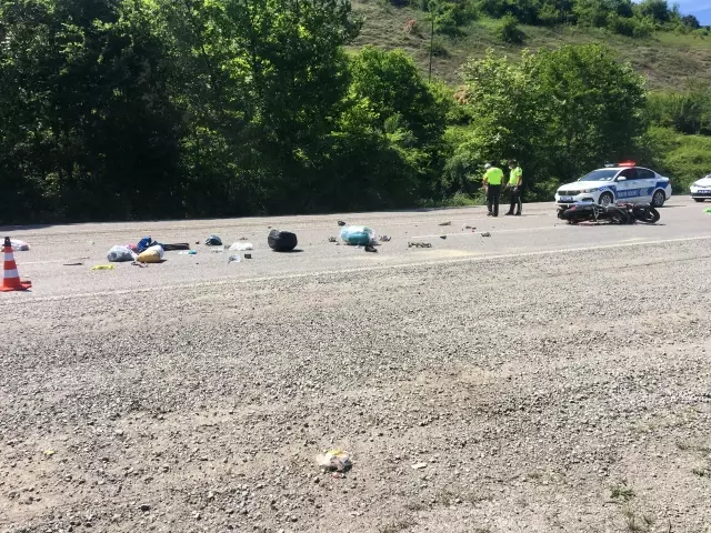 Otomobille çarpışan motosikletin sürücüsü yaralandı Otomobille çarpışan motosikletin sürücüsü yaralandı