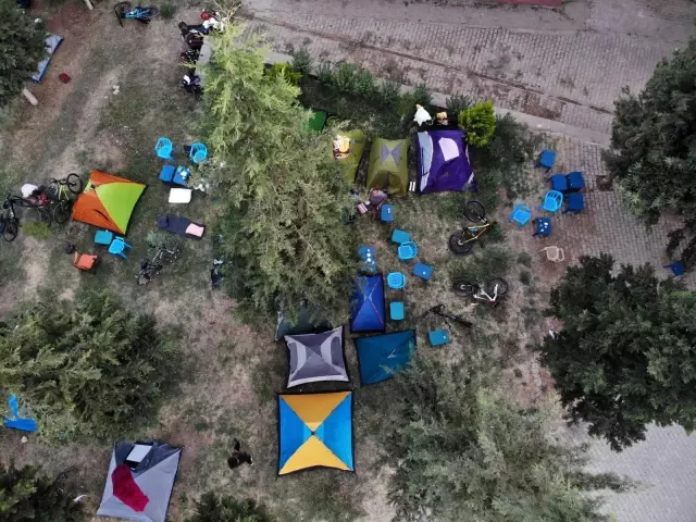 Bisiklet festivalinin ilk durağı sınırın sıfır noktası Bisiklet festivalinin ilk durağı sınırın sıfır noktası