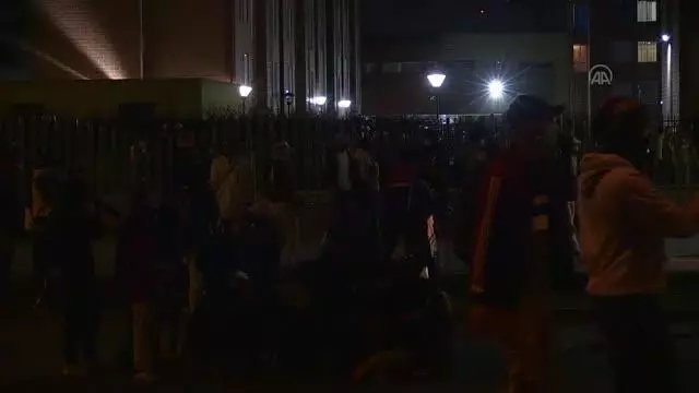 Bogota'da Hükümet karşıtı gösteriye polis müdahalesi Bogota'da Hükümet karşıtı gösteriye polis müdahalesi
