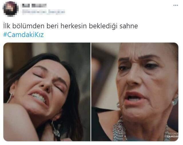 Camdaki Kız'da Feride'nin Cana'nın saçlarına yapıştığı anlar sosyal medyada gündem oldu Camdaki Kız'da Feride'nin Cana'nın saçlarına yapıştığı anlar sosyal medyada gündem oldu