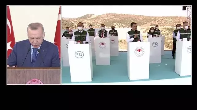 Son dakika haberi | Cumhurbaşkanı Erdoğan, Kilis Yukarı Afrin Barajı ve Kilis Yukarı Afrin İçmesuyu İsale Hattı Açılış Töreni'ne canlı bağlantıyla katıldı Son dakika haberi | Cumhurbaşkanı Erdoğan, Kilis Yukarı Afrin Barajı ve Kilis Yukarı Afrin İçmesuyu İsale Hattı Açılış Töreni'ne canlı bağlantıyla katıldı