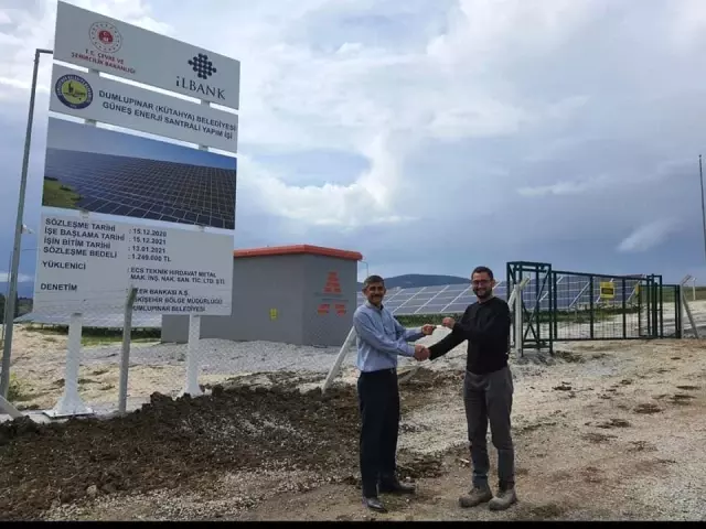 Dumlupınar'da Güneş Enerji Sistemi hizmete girdi Dumlupınar'da Güneş Enerji Sistemi hizmete girdi