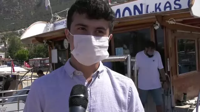 Erzurumlu gençler, Kaş'ta dalış yaptı Erzurumlu gençler, Kaş'ta dalış yaptı