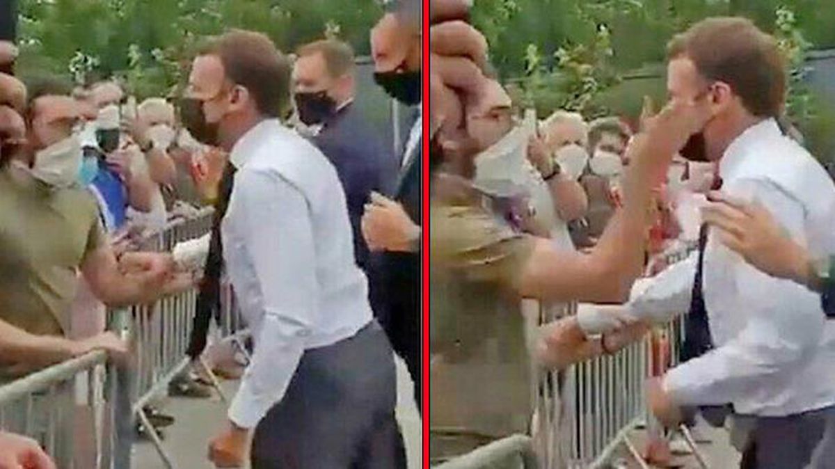 Fransa Cumhurbaşkanı Macron'a tokat atan saldırganın cezası belli oldu! 18 ay ceza aldı 4 ay hapis yatacak