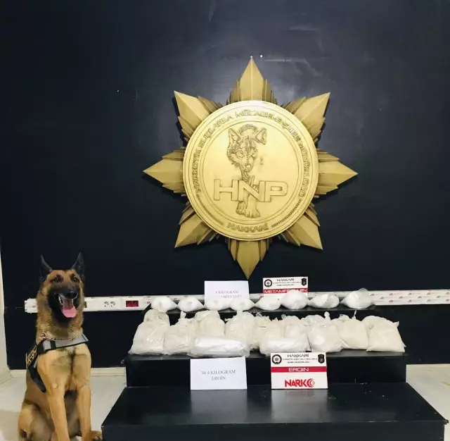 Hakkari'de 30 kilo 400 gram eroin yakalandı Hakkari'de 30 kilo 400 gram eroin yakalandı