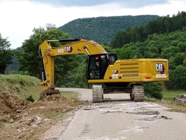 Hisarcık'ta altyapı çalışmaları Hisarcık'ta altyapı çalışmaları