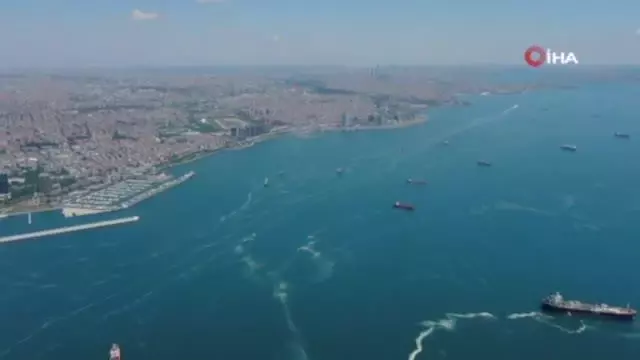 İstanbul sahillerinde kilometrelerce müsilaj hattı oluştu İstanbul sahillerinde kilometrelerce müsilaj hattı oluştu