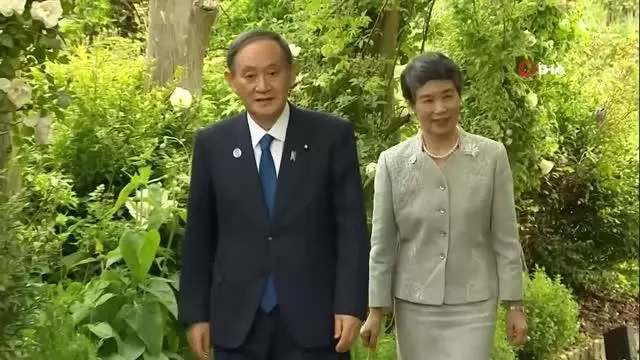 Kraliçe II. Elizabeth, Eden Projesi'ndeki resepsiyonda G7 liderlerini ağırlıyor Kraliçe II. Elizabeth, Eden Projesi'ndeki resepsiyonda G7 liderlerini ağırlıyor