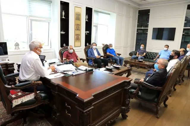 MGC'den Başkan Güder'e istişare ziyareti MGC'den Başkan Güder'e istişare ziyareti