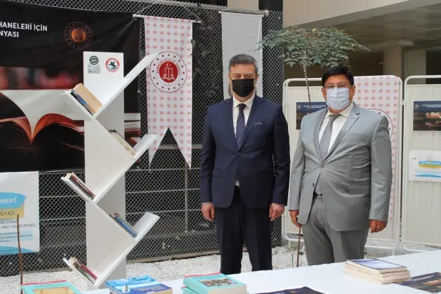 Samsun'da ceza infaz kurumları kütüphanelerine destek kampanyası Samsun'da ceza infaz kurumları kütüphanelerine destek kampanyası