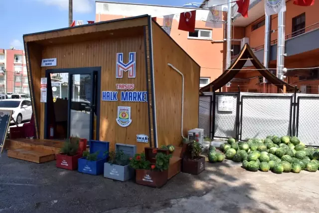 Tarsus Belediyesi, 15 ton karpuzu halka ücretsiz dağıttı Tarsus Belediyesi, 15 ton karpuzu halka ücretsiz dağıttı