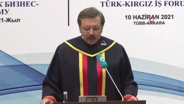 TOBB ETÜ'den Kırgız Cumhuriyeti Cumhurbaşkanı Caparov'a fahri doktora TOBB ETÜ'den Kırgız Cumhuriyeti Cumhurbaşkanı Caparov'a fahri doktora