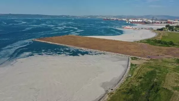 Yalova'da deniz yeniden müsilajla kaplandı (2) Yalova'da deniz yeniden müsilajla kaplandı (2)