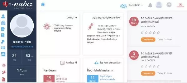 Yerli aşıda Faz-3 gönüllü başvuruları e-Nabız üzerinden başladı Yerli aşıda Faz-3 gönüllü başvuruları e-Nabız üzerinden başladı