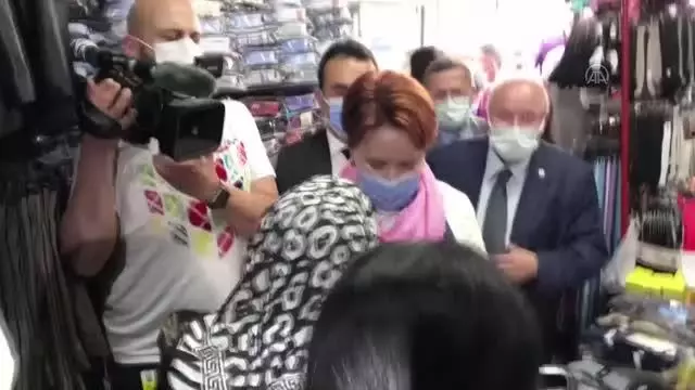 ZONGULDAK - İYİ Parti Genel Başkanı Akşener'den esnaf ziyareti ZONGULDAK - İYİ Parti Genel Başkanı Akşener'den esnaf ziyareti