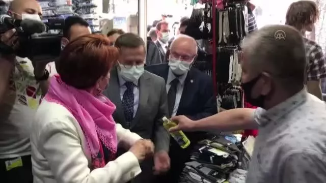 ZONGULDAK - İYİ Parti Genel Başkanı Akşener'den esnaf ziyareti ZONGULDAK - İYİ Parti Genel Başkanı Akşener'den esnaf ziyareti
