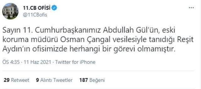 Abdullah Gül'ün danışmanı olduğunu iddia eden Reşit Aydın : 'İhanete dayanamadım' Abdullah Gül'ün danışmanı olduğunu iddia eden Reşit Aydın : 'İhanete dayanamadım'