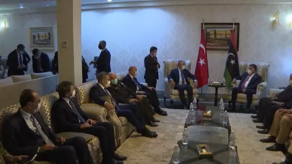 Son dakika haberi... Bakan Çavuşoğlu Libya'da mevkidaşıyla görüştü