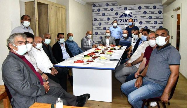 Başkanlardan Erzurumlular'a ziyaret Başkanlardan Erzurumlular'a ziyaret