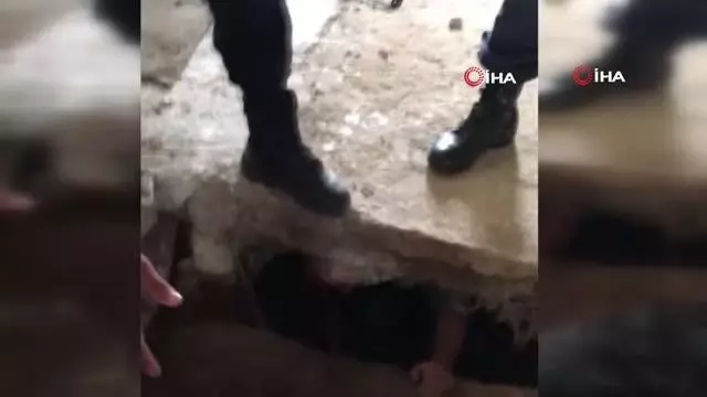Hapis cezasından kaçtı, fosseptiğe saklandı Hapis cezasından kaçtı, fosseptiğe saklandı