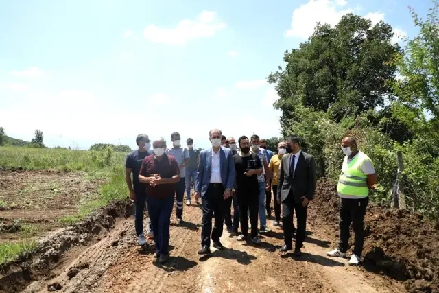 İnegöl'de 230 kilometre yol açılıyor