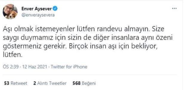 Randevu aldılar ama aşı olmadılar! O vatandaşlar sosyal medyada topa tutuldu Randevu aldılar ama aşı olmadılar! O vatandaşlar sosyal medyada topa tutuldu
