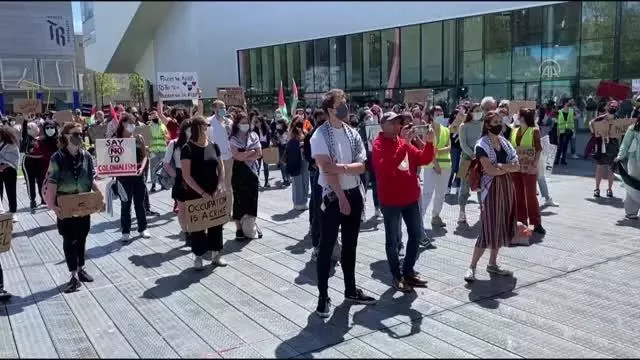 ROTTERDAM - Hollanda'da Filistin'e destek gösterisi
