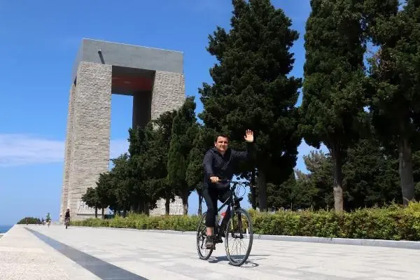 Son dakika haber | ŞEHİTLER İÇİN PEDAL ÇEVİRDİLER