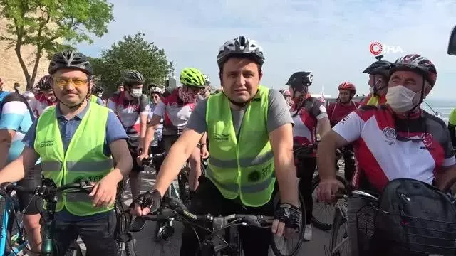 Tarihi Yarımada'da Şehitlere Saygı Sürüşü Bisiklet Turu düzenlendi