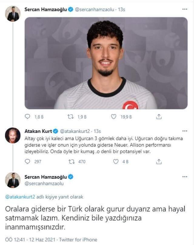 Türk futbolunda kriz bitmiyor! 'Altay mı, Uğurcan mı? tartışması herkesi birbirine düşürdü Türk futbolunda kriz bitmiyor! 'Altay mı, Uğurcan mı? tartışması herkesi birbirine düşürdü