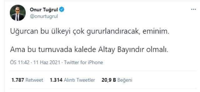 Türk futbolunda kriz bitmiyor! 'Altay mı, Uğurcan mı? tartışması herkesi birbirine düşürdü Türk futbolunda kriz bitmiyor! 'Altay mı, Uğurcan mı? tartışması herkesi birbirine düşürdü