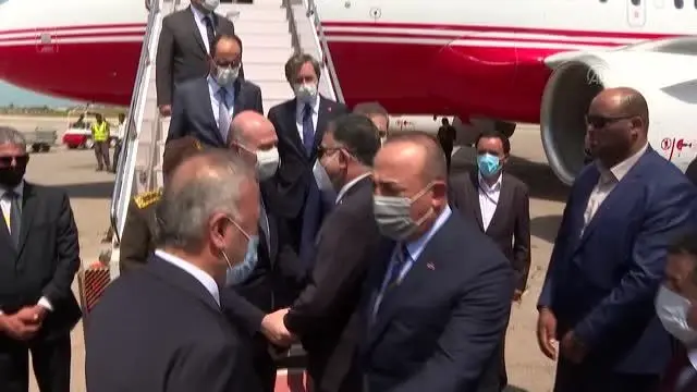 Son dakika haber... Bakan Çavuşoğlu başkanlığındaki heyet, Libya Başkanlık Konseyi Başkanı el-Menfi ile bir araya geldi