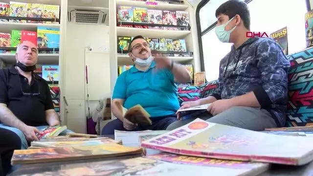 TÜRKİYE'NİN İLK VE TEK 'GEZİCİ ÇİZGİ ROMAN OTOBÜSÜ' ÇOCUKLARLA BULUŞTU TÜRKİYE'NİN İLK VE TEK 'GEZİCİ ÇİZGİ ROMAN OTOBÜSÜ' ÇOCUKLARLA BULUŞTU